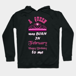 Februray born queen Hoodie